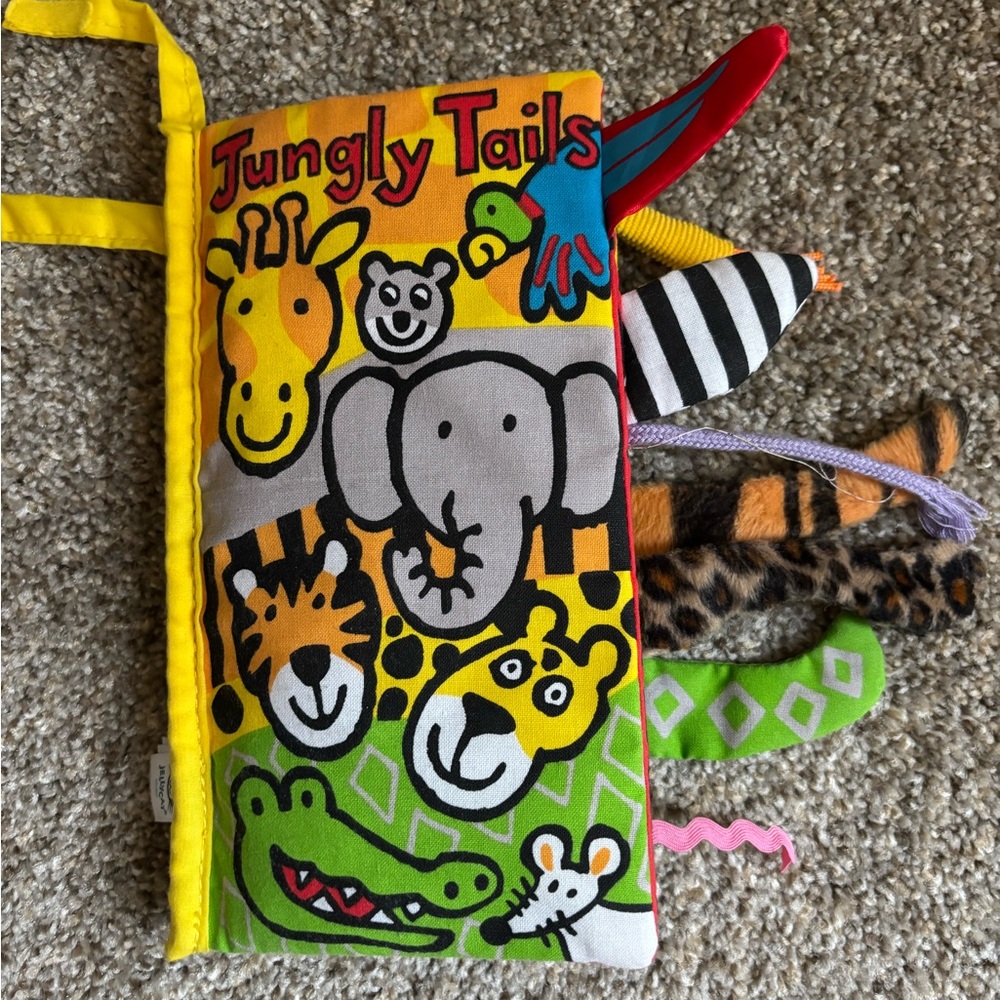 Jungly Tails Soft Baby Book - Multicolor